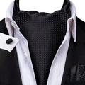 GentCrest Black Textured Ascot - Image 1