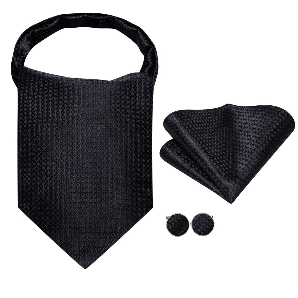 GentCrest Black Textured Ascot - Image 2