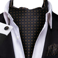 GentCrest Black Polka Dot Ascot - Image 1