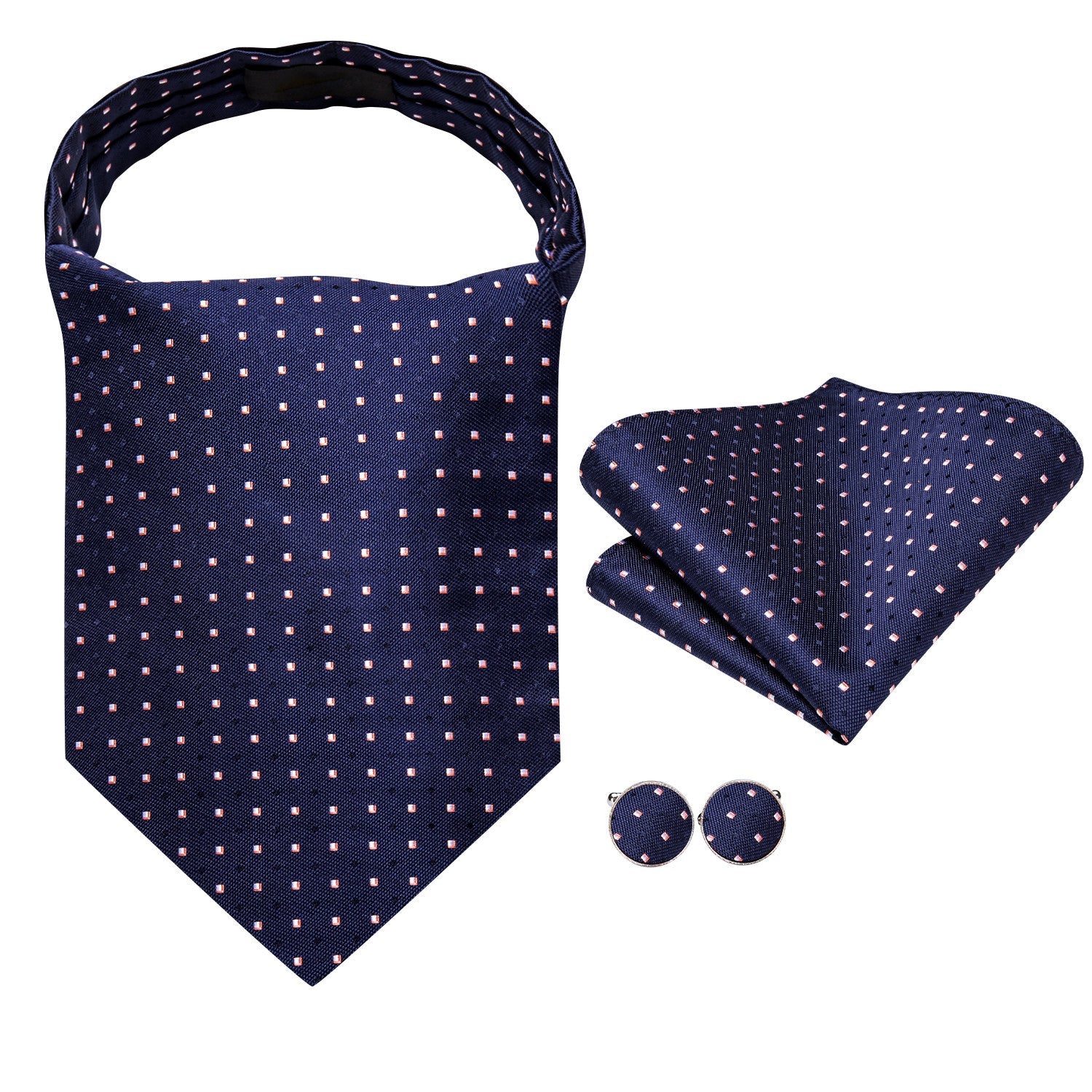 GentCrest Blue Geometric Ascot - Image 5