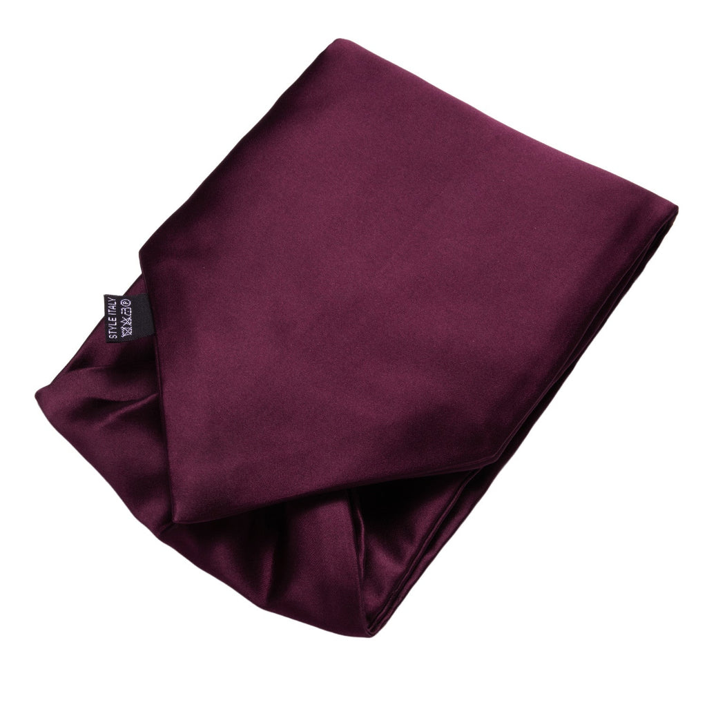 GentCrest Burgundy Solid Ascot - Image 4