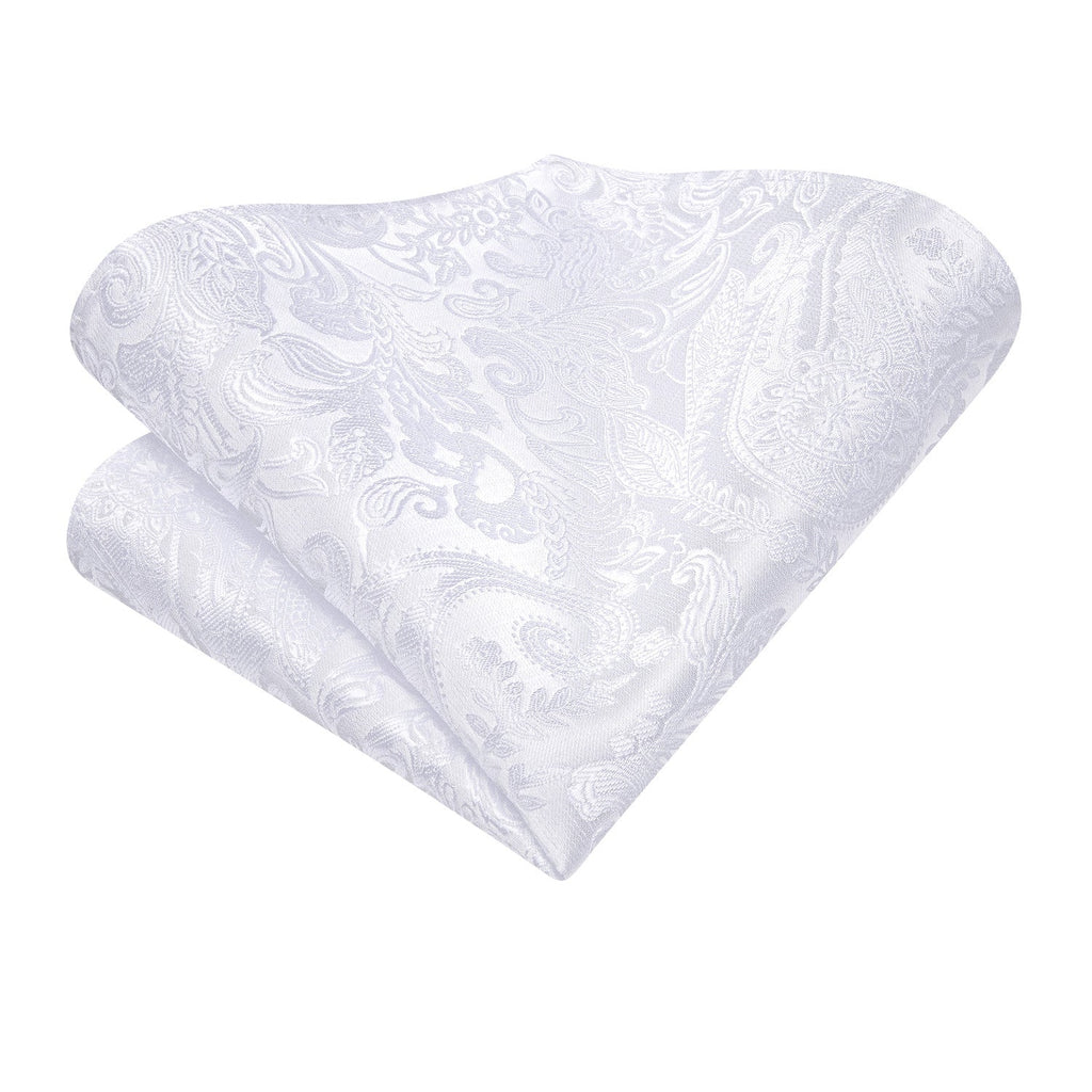 GentCrest White Paisley Ascot - Image 6