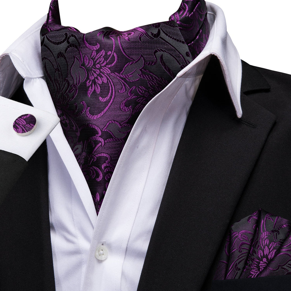 GentCrest Purple Paisley Ascot - Image 3