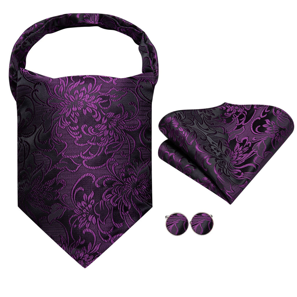 GentCrest Purple Paisley Ascot - Image 2