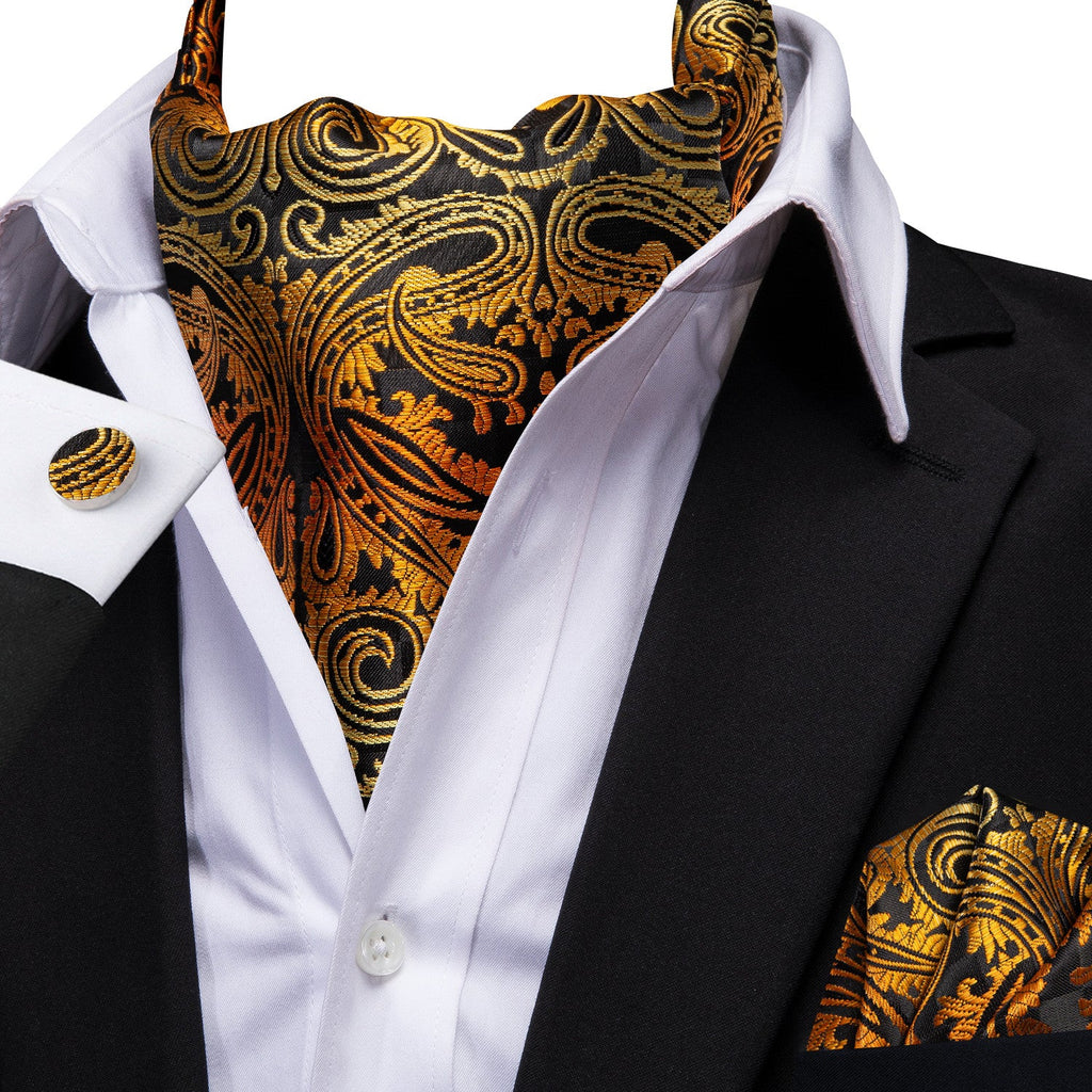 GentCrest Orange Paisley Ascot - Image 3