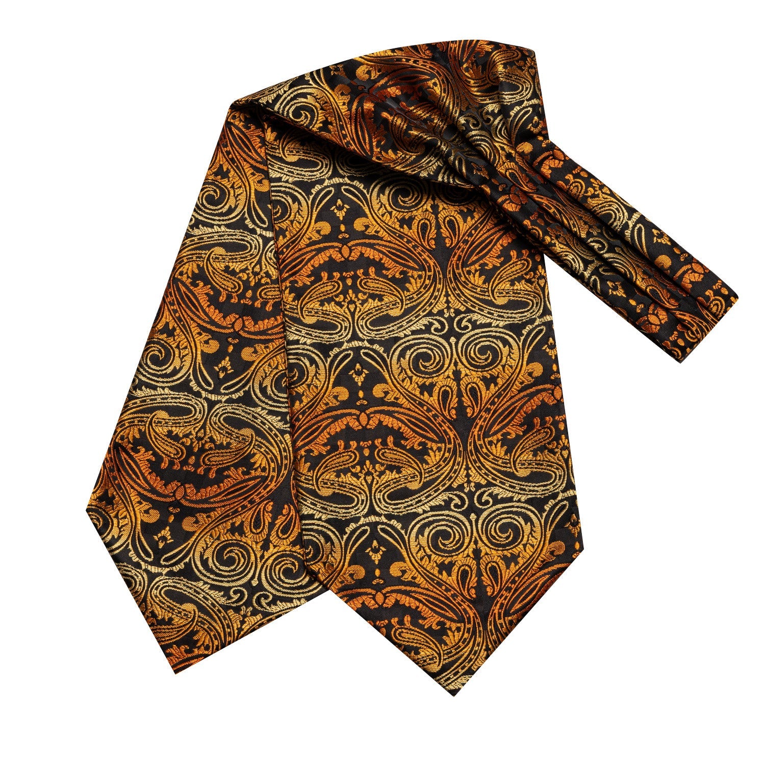 GentCrest Orange Paisley Ascot - Image 4