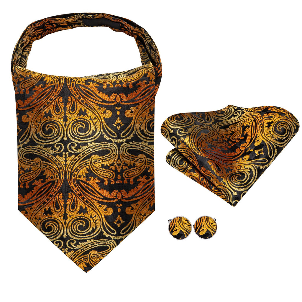 GentCrest Orange Paisley Ascot - Image 2