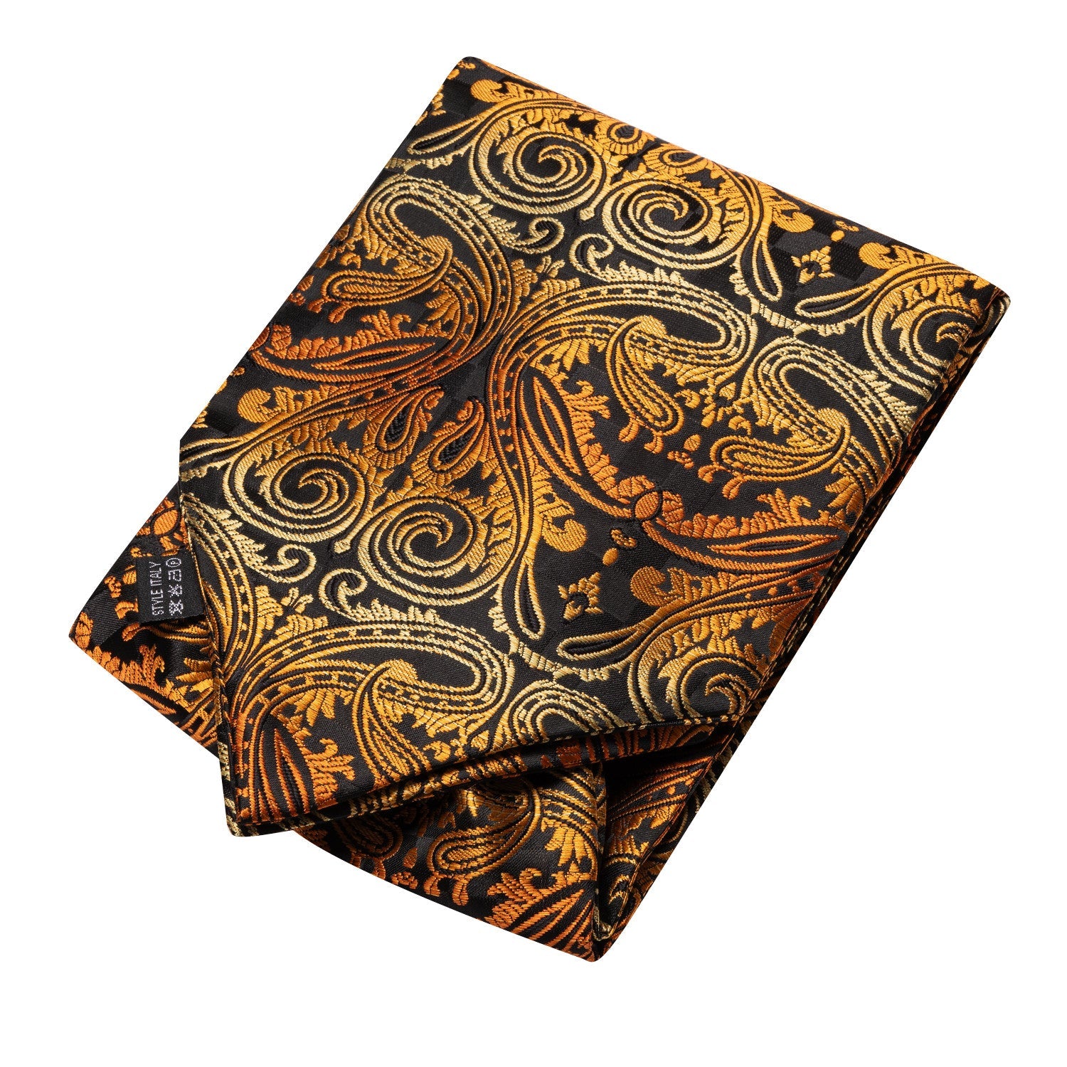 GentCrest Orange Paisley Ascot - Image 5