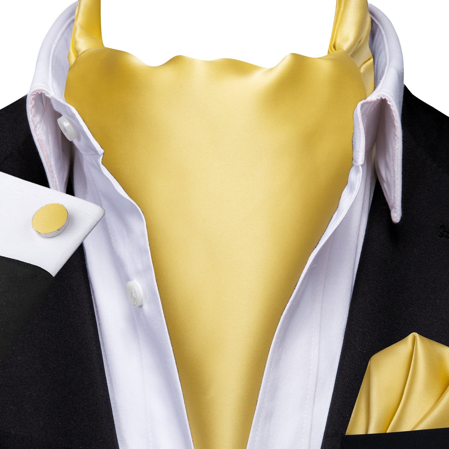 GentCrest Gold Solid Ascot - Image 1