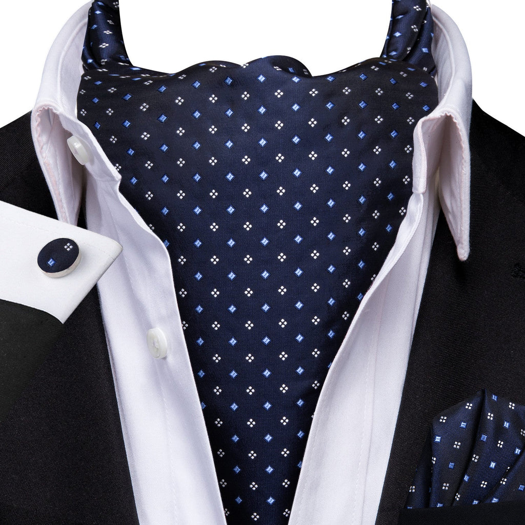 GentCrest Blue Geometric Ascot - Image 1