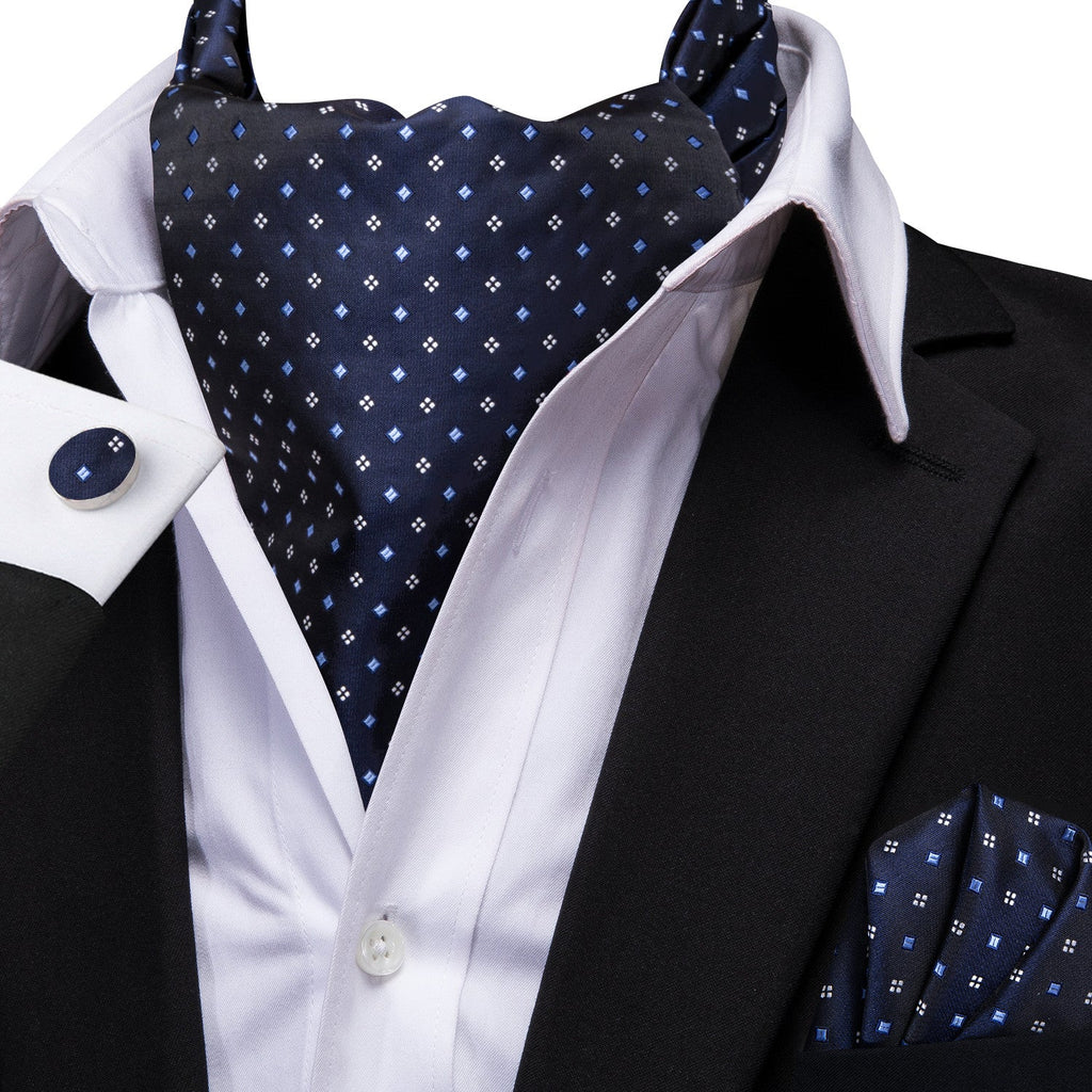 GentCrest Blue Geometric Ascot - Image 3