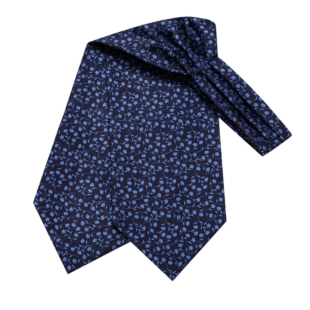 GentCrest Blue Floral Ascot - Image 4