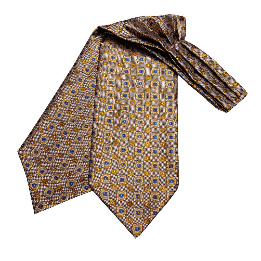 GentCrest Brown Geometric Ascot - Image 5