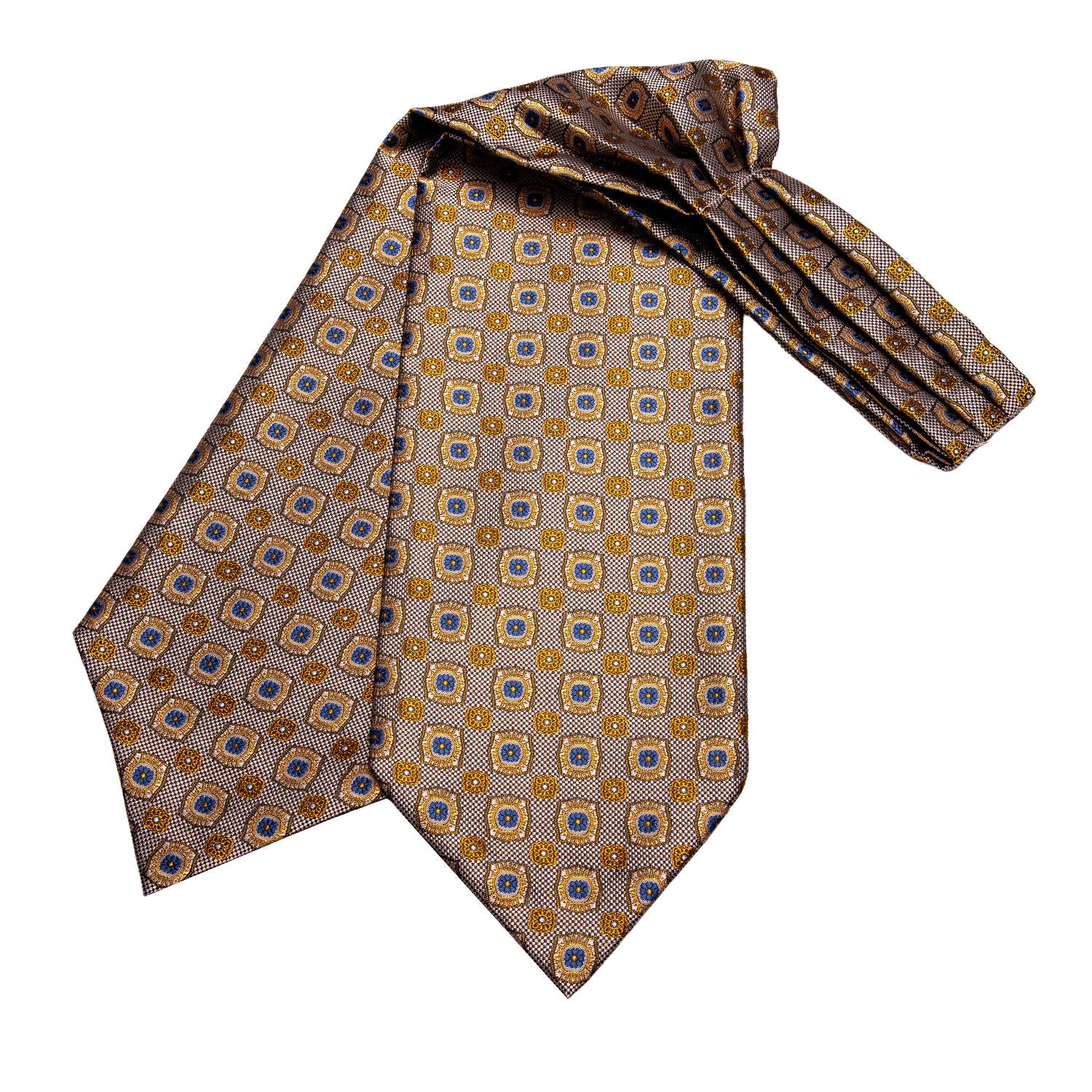 GentCrest Brown Geometric Ascot - Image 5