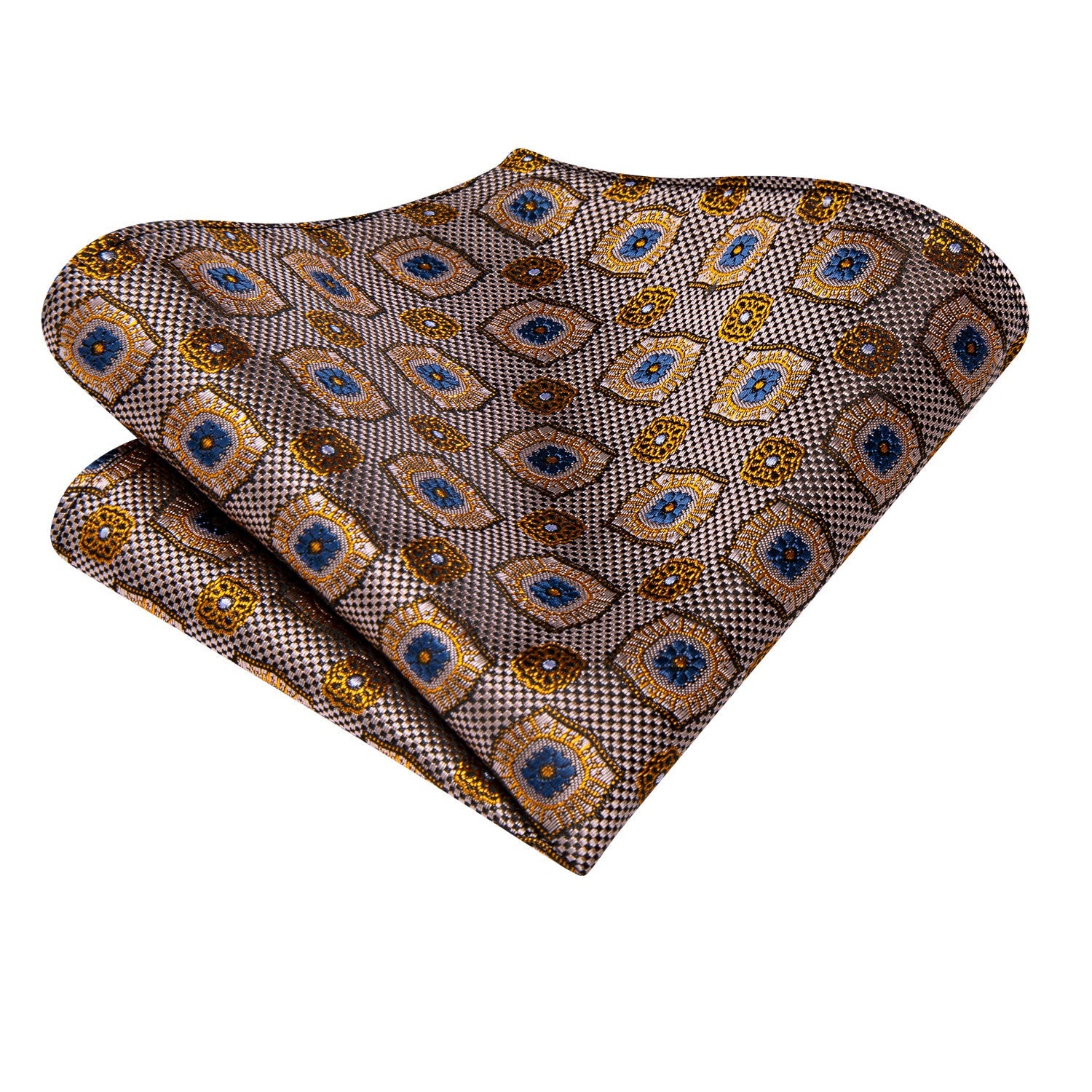 GentCrest Brown Geometric Ascot - Image 6