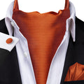 GentCrest Orange Solid Ascot - Image 1