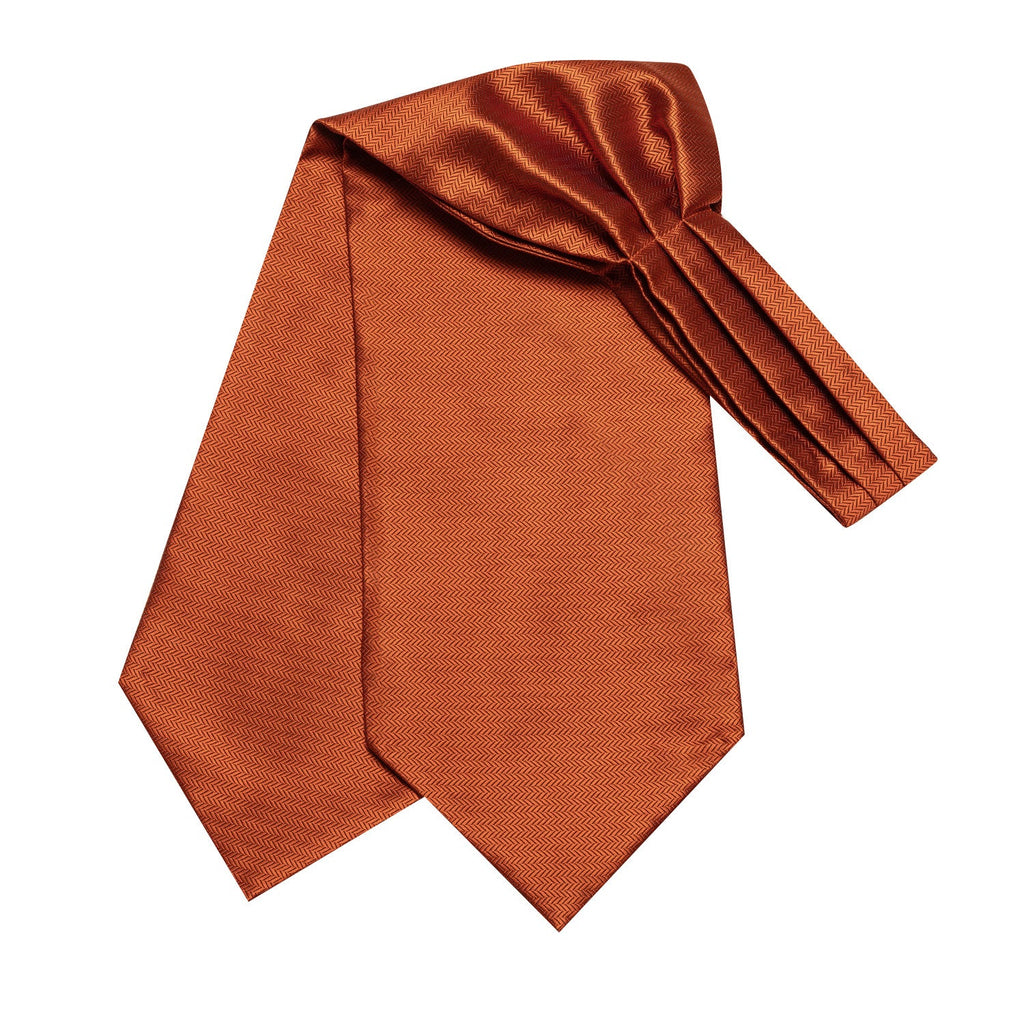 GentCrest Orange Solid Ascot - Image 4