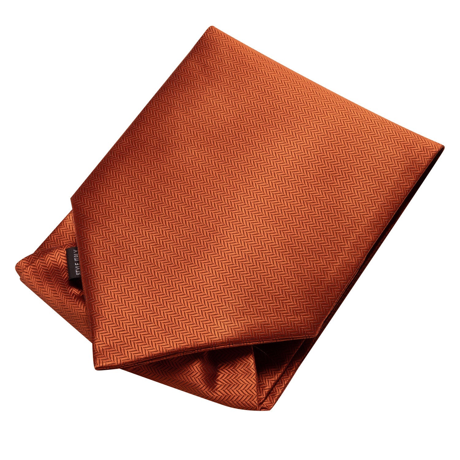 GentCrest Orange Solid Ascot - Image 5