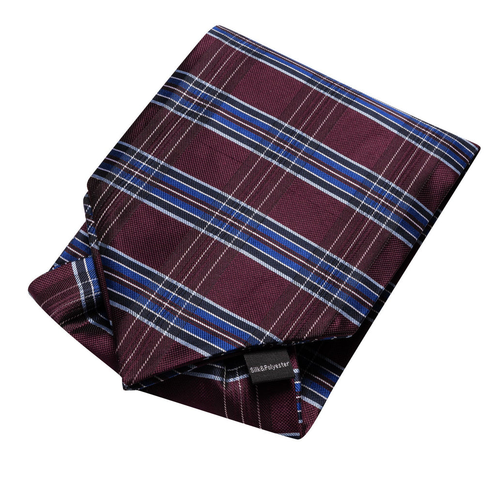 GentCrest Burgundy Plaid Ascot - Image 3