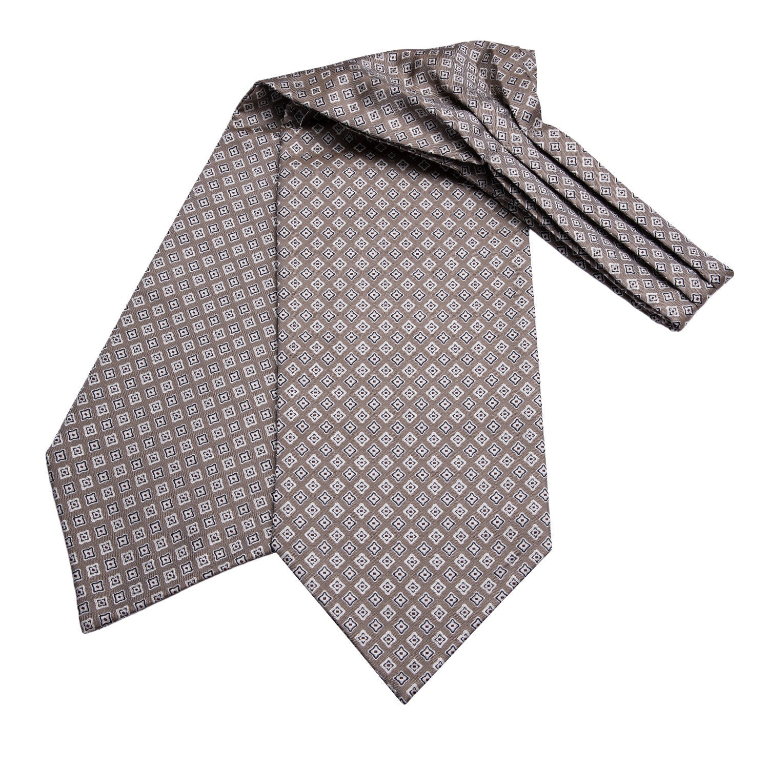 GentCrest Grey Geometric Ascot - Image 4