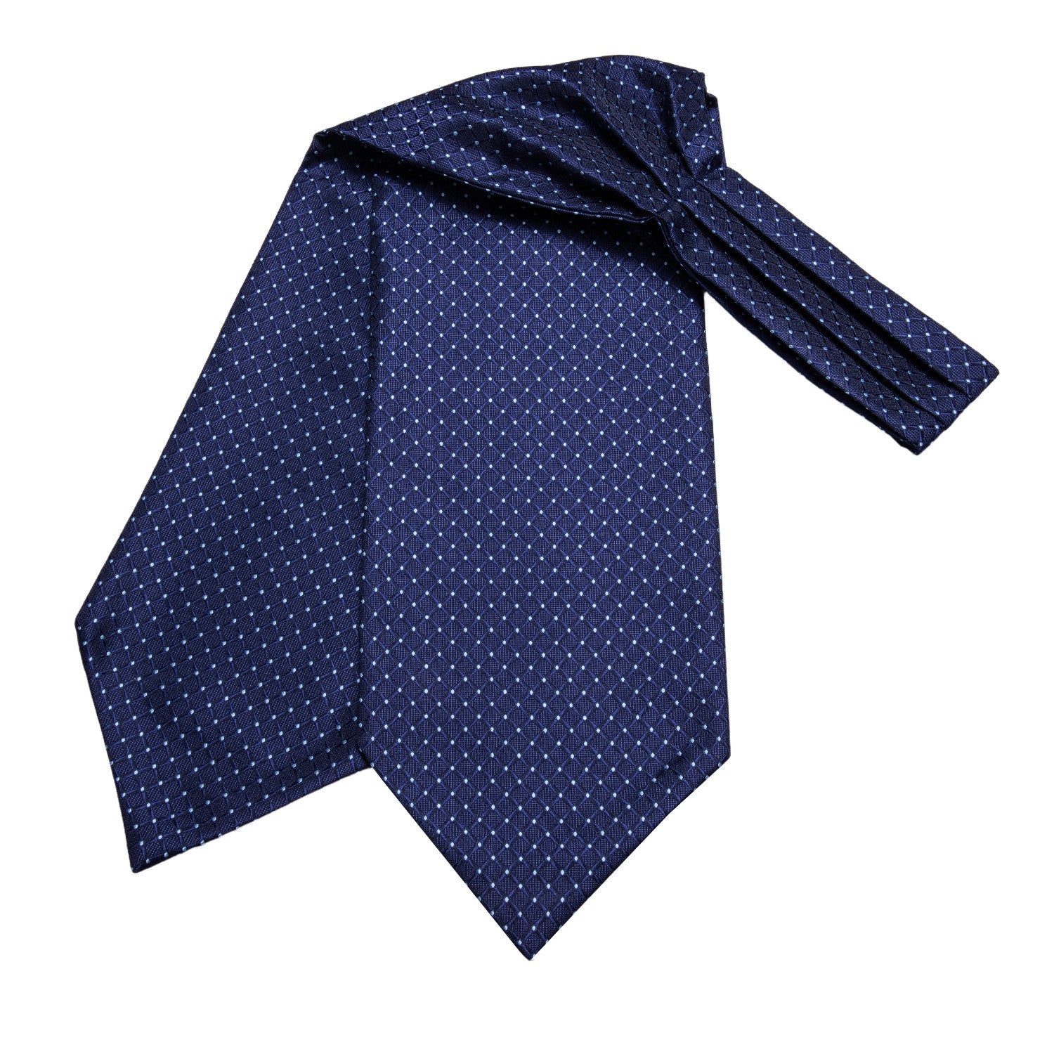 GentCrest Blue Plaid Ascot - Image 5