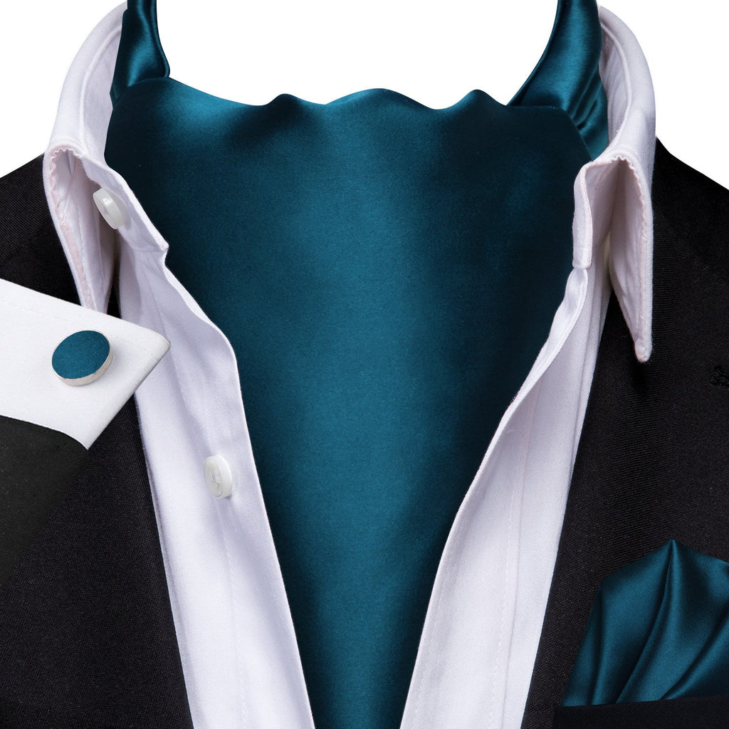 GentCrest Blue Solid Ascot - Image 1