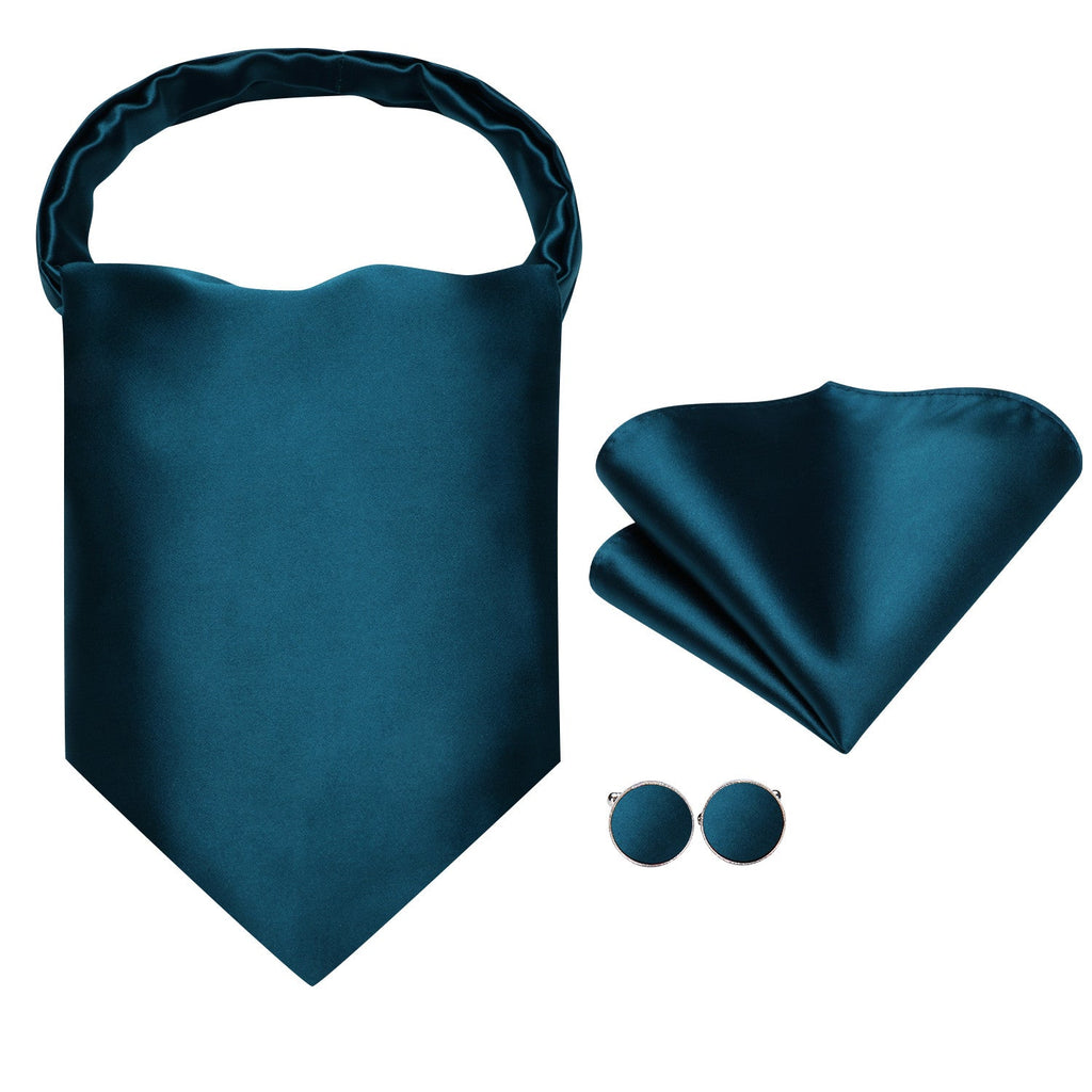 GentCrest Blue Solid Ascot - Image 2