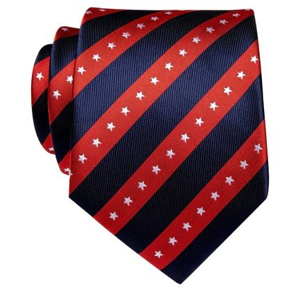 GentCrest Blue Striped Tie Hanky Cufflinks Set - Image 3