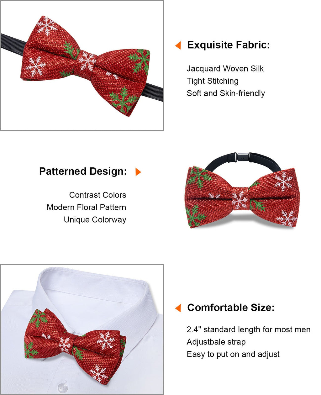 GentCrest Red Novelty Bowtie Set - Image 6