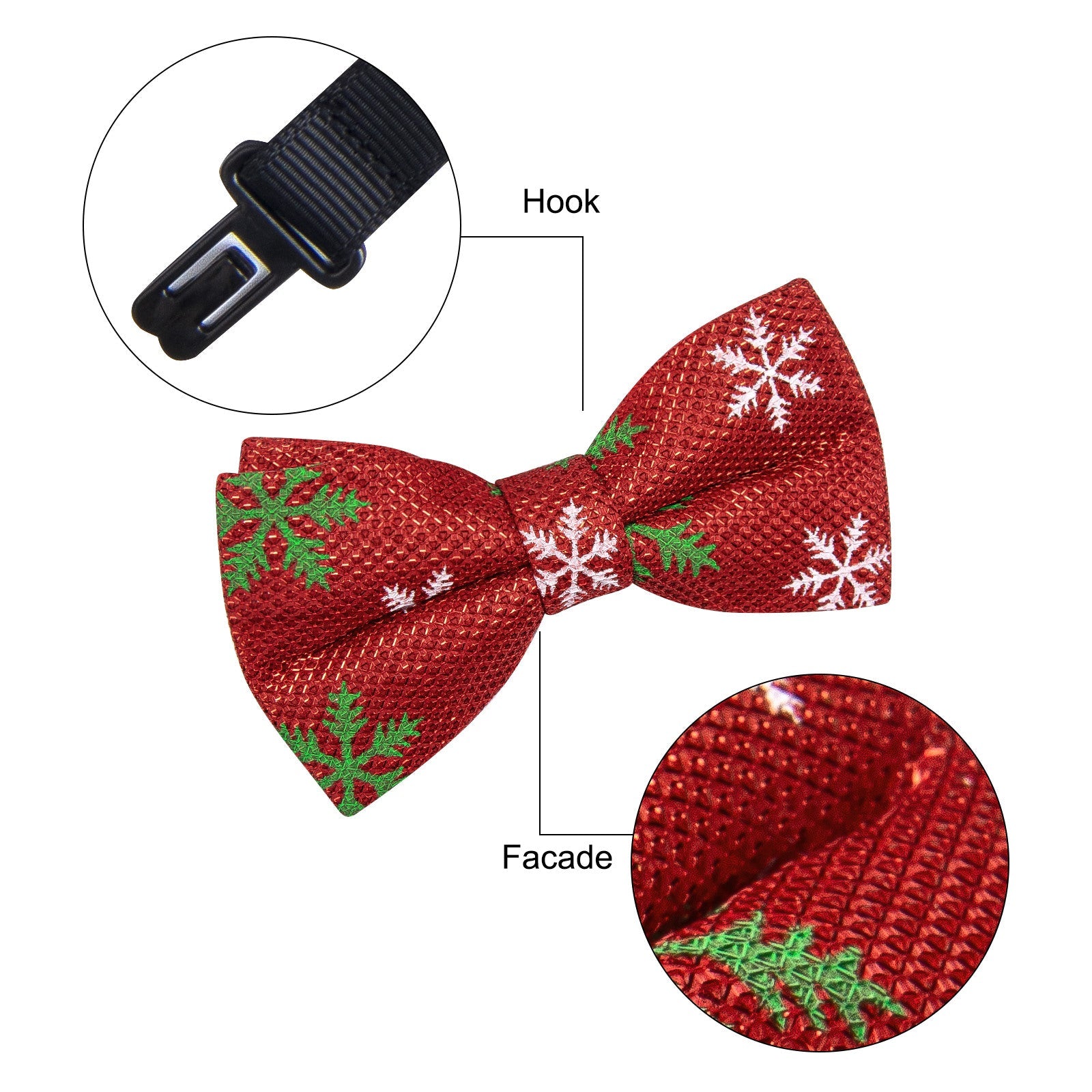 GentCrest Red Novelty Bowtie Set - Image 7