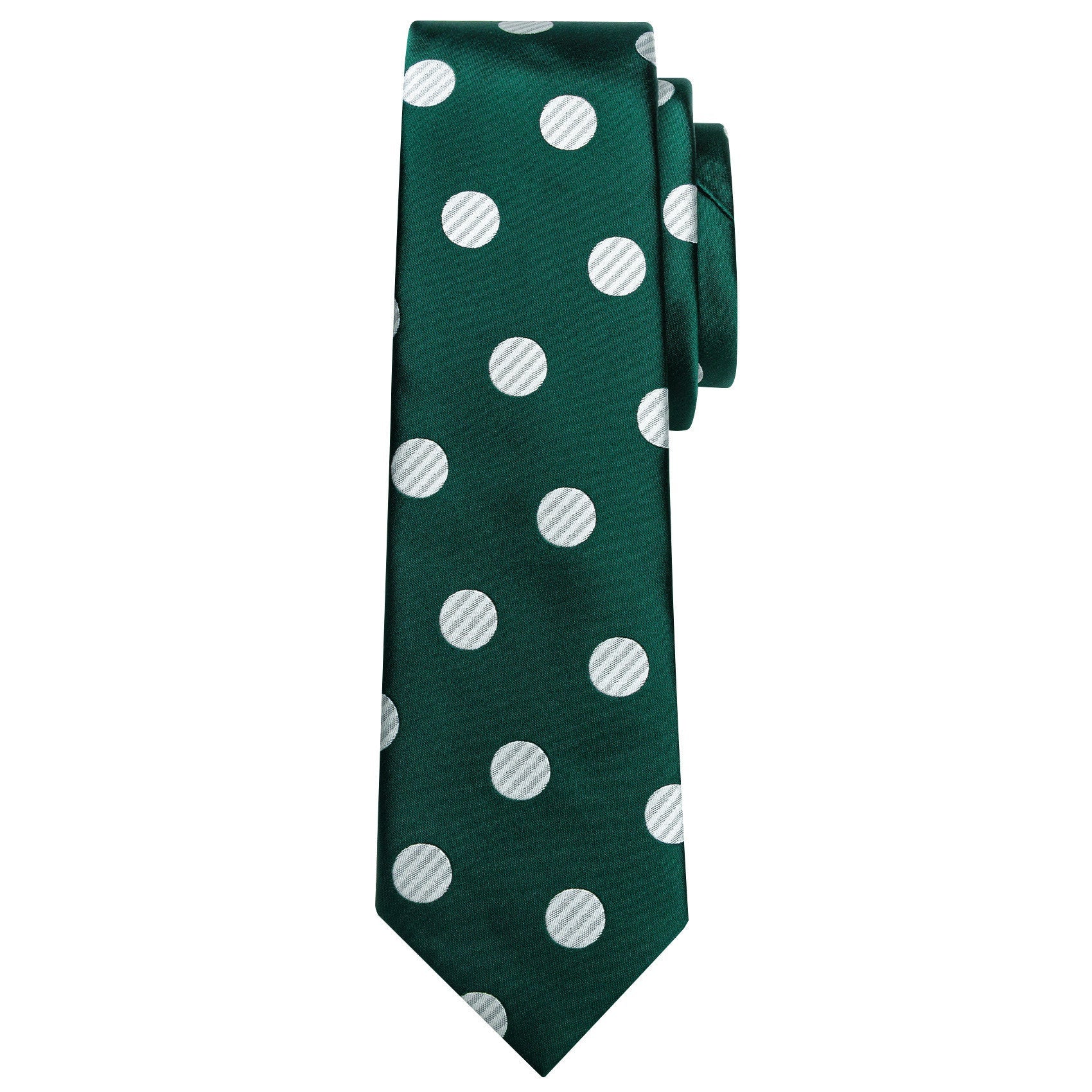 GentCrest Green Polka Dot Tie Hanky Cufflinks Set - Image 4