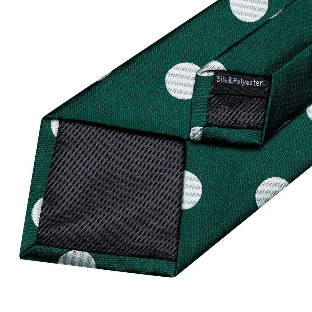 GentCrest Green Polka Dot Tie Hanky Cufflinks Set - Image 6