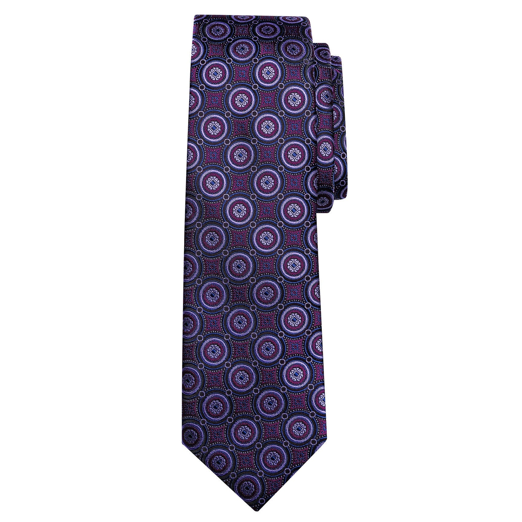 GentCrest Purple Polka Dot Tie Hanky Cufflinks Set - Image 4