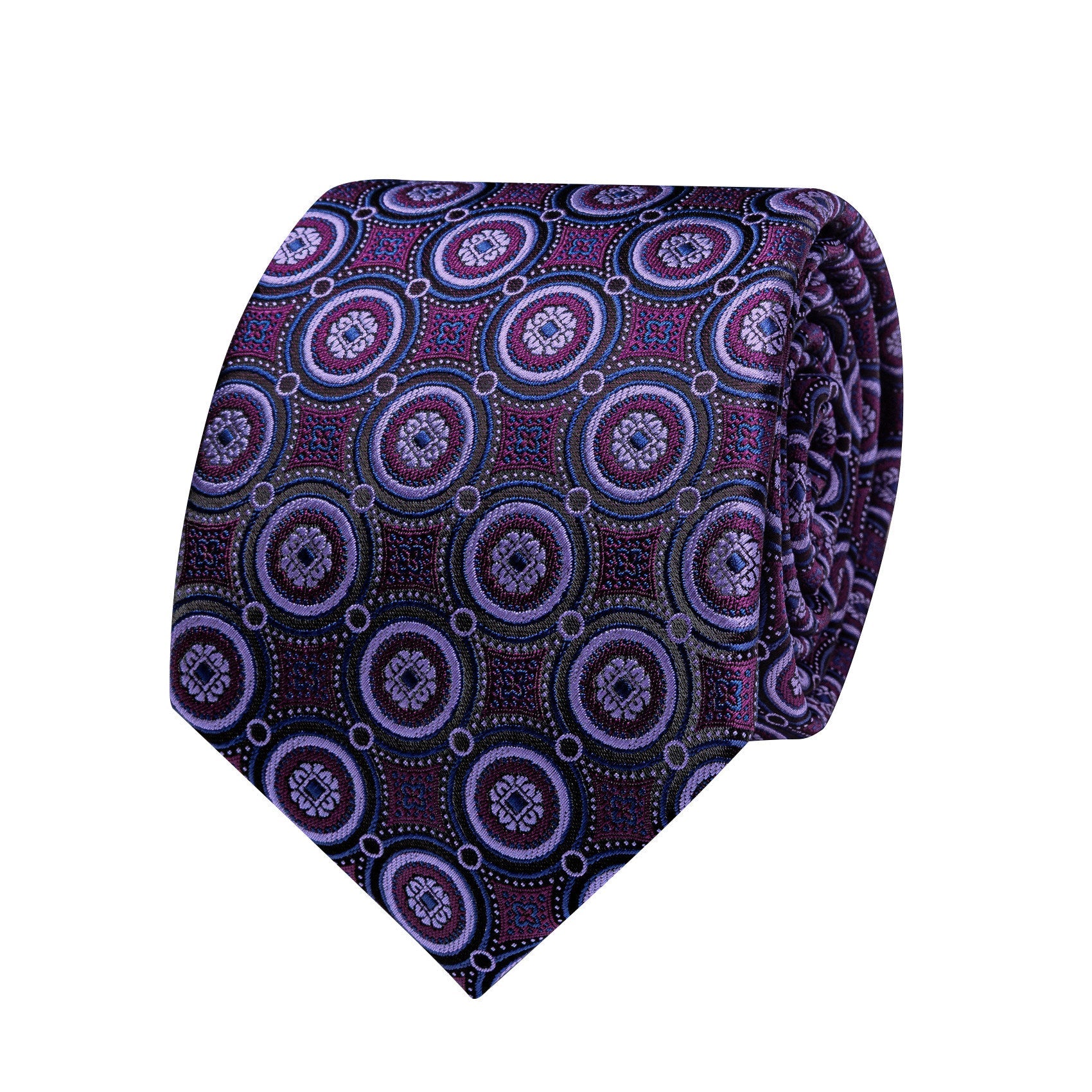 GentCrest Purple Polka Dot Tie Hanky Cufflinks Set - Image 5