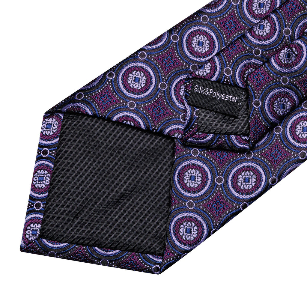 GentCrest Purple Polka Dot Tie Hanky Cufflinks Set - Image 6