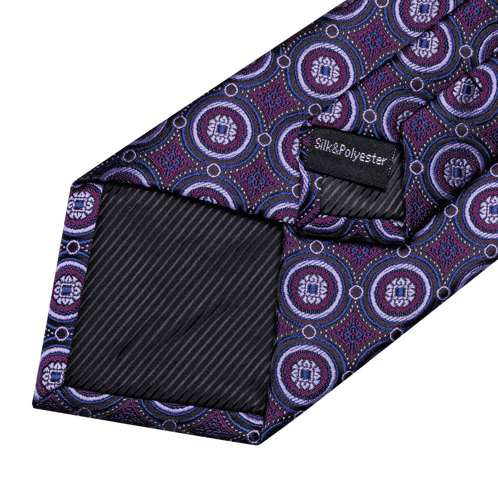 GentCrest Purple Polka Dot Tie Hanky Cufflinks Set - Image 6
