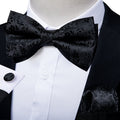 GentCrest Black Floral Bowtie Set - Image 1