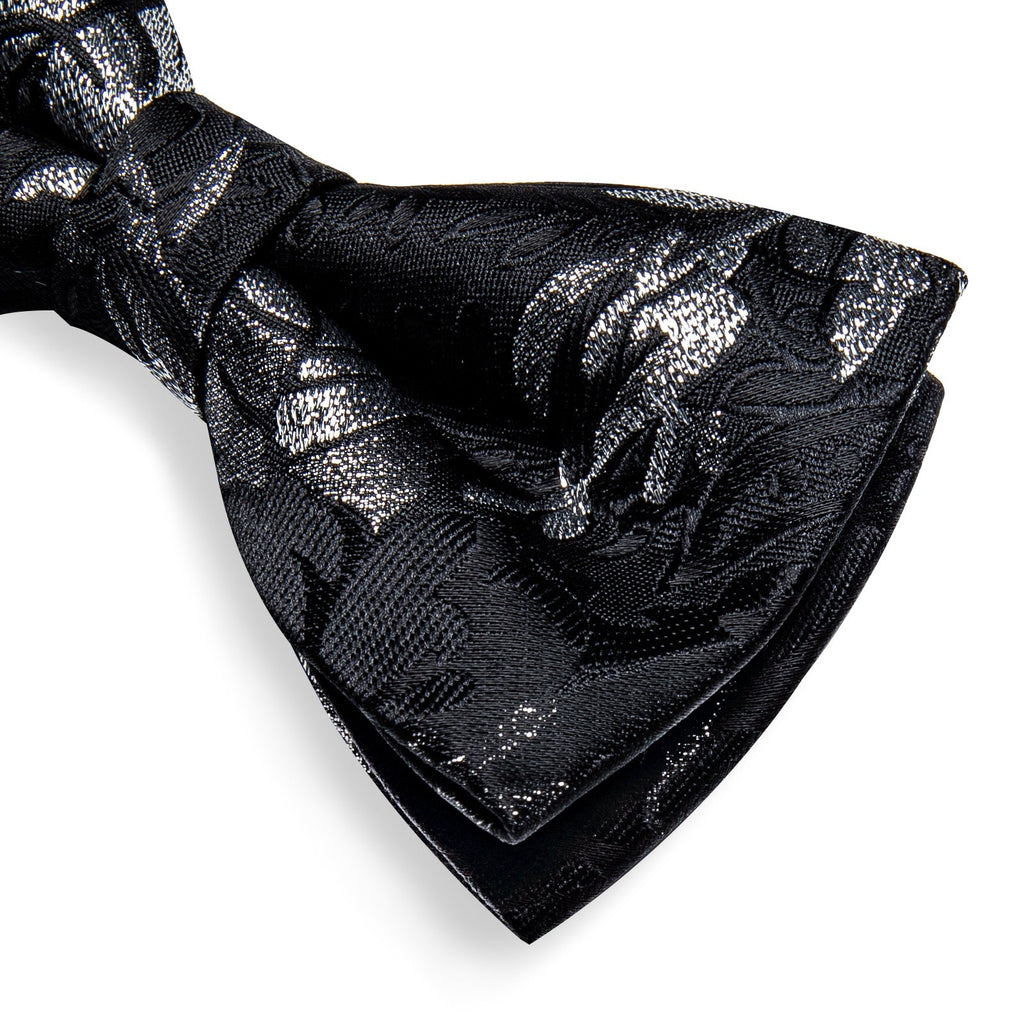 GentCrest Black Floral Bowtie Set - Image 7