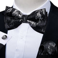 GentCrest Black Floral Bowtie Set - Image 1