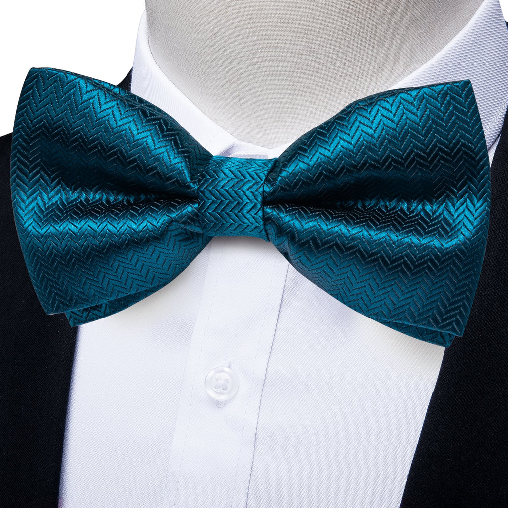 GentCrest Blue Textured Bowtie Set - Image 2