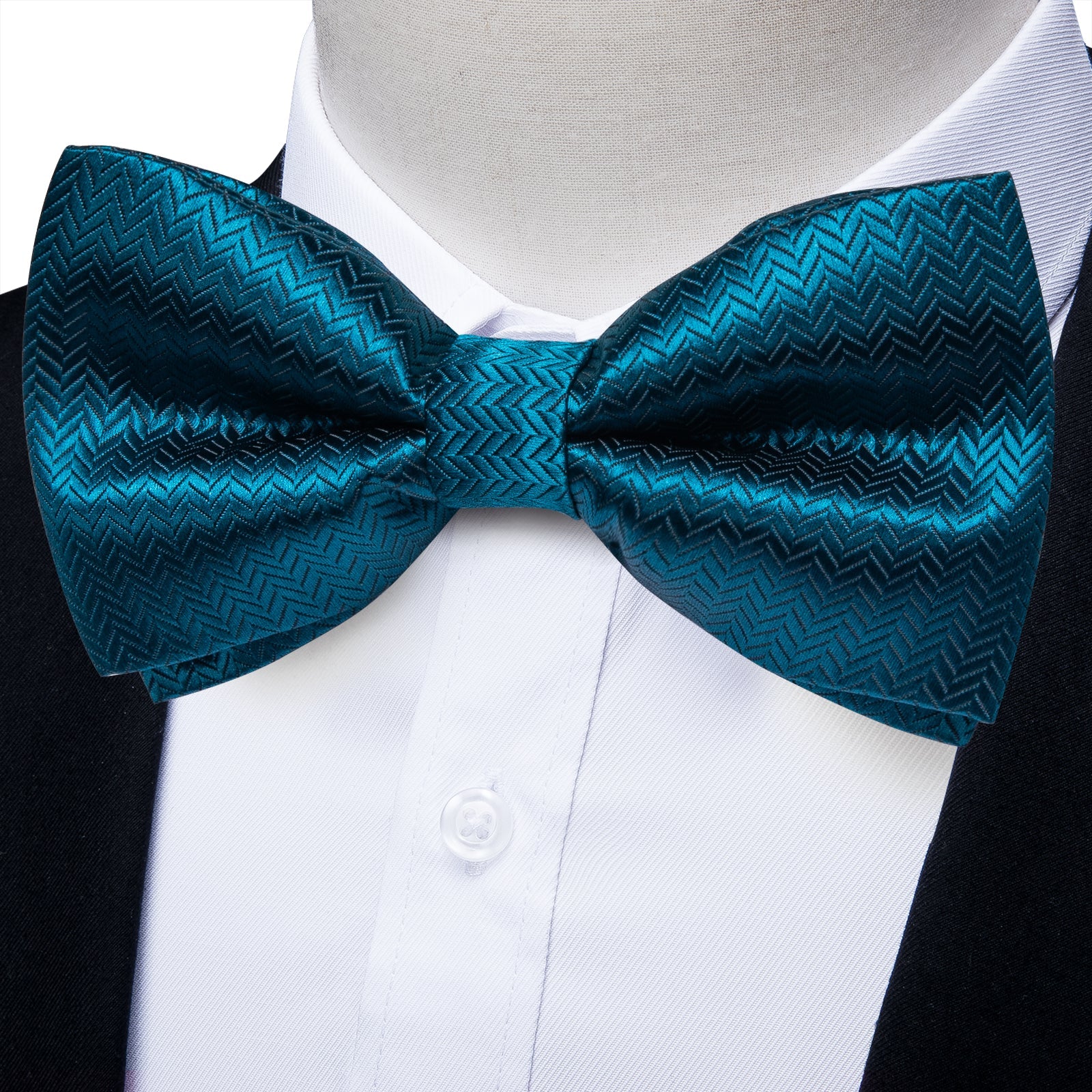 GentCrest Blue Textured Bowtie Set - Image 2