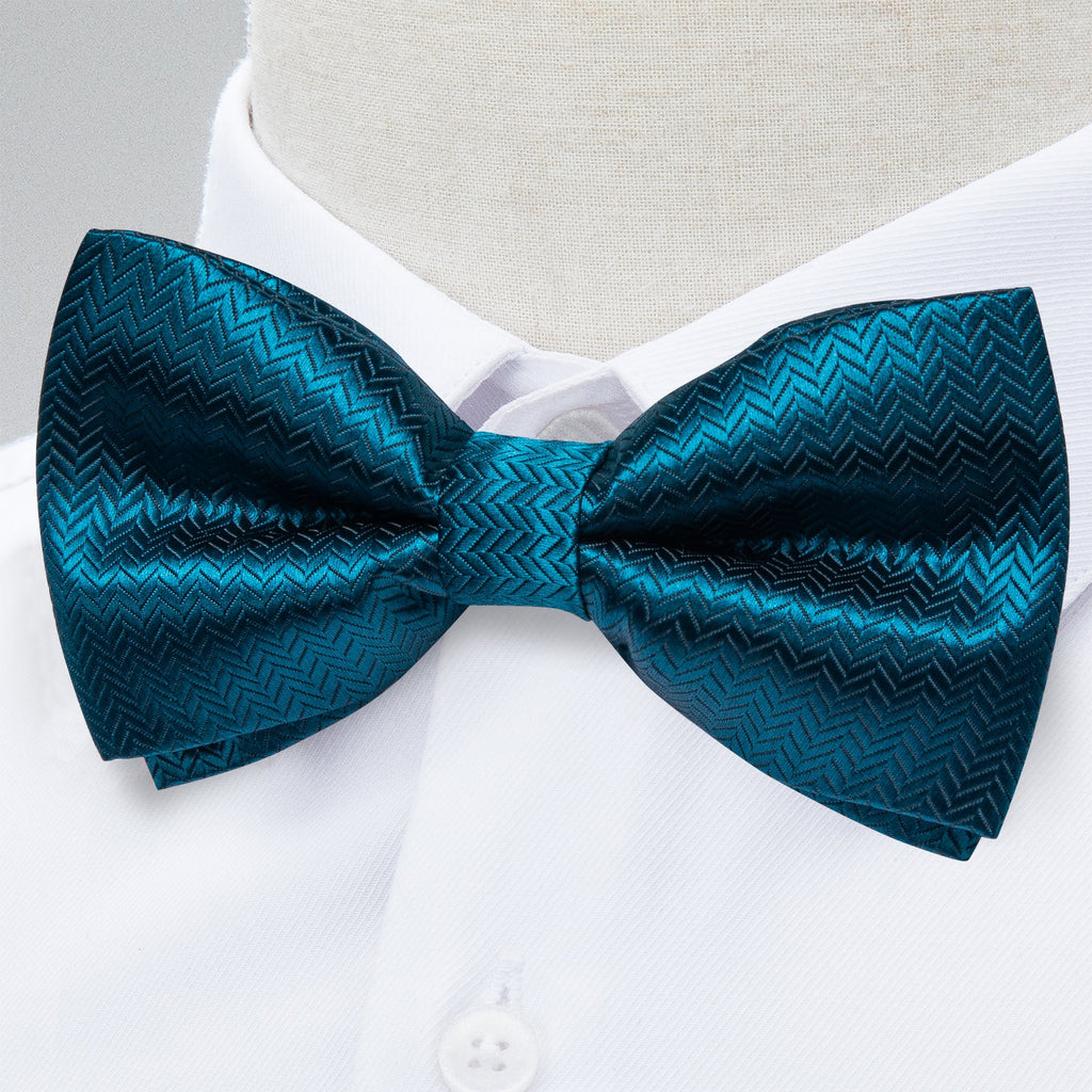 GentCrest Blue Striped Bowtie Set - Image 2