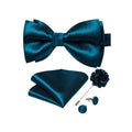 GentCrest Blue Striped Bowtie Set - Image 1