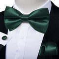 GentCrest Green Solid Bowtie Set - Image 1