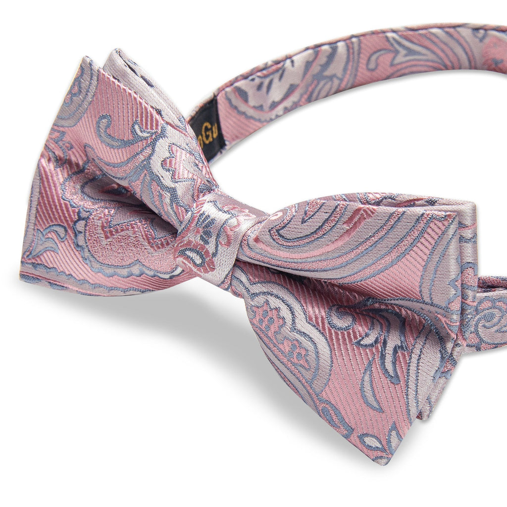 GentCrest Pink Paisley Bowtie Set - Image 4