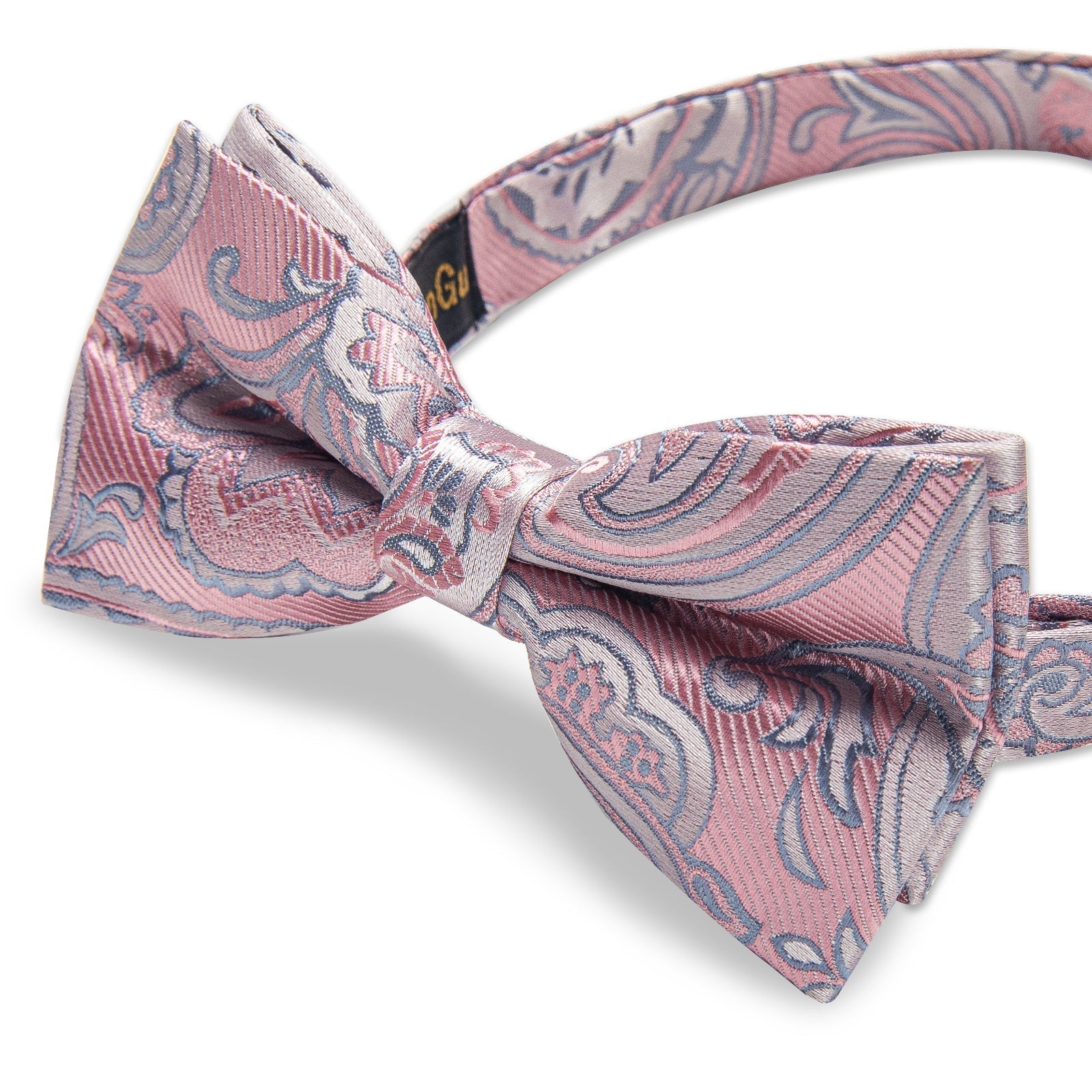 GentCrest Pink Paisley Bowtie Set - Image 4