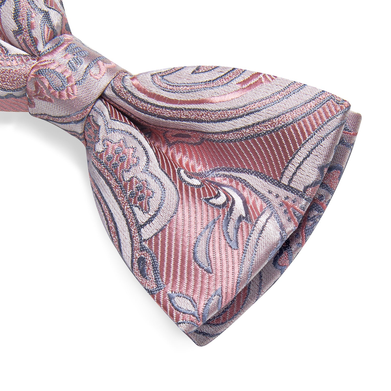 GentCrest Pink Paisley Bowtie Set - Image 4