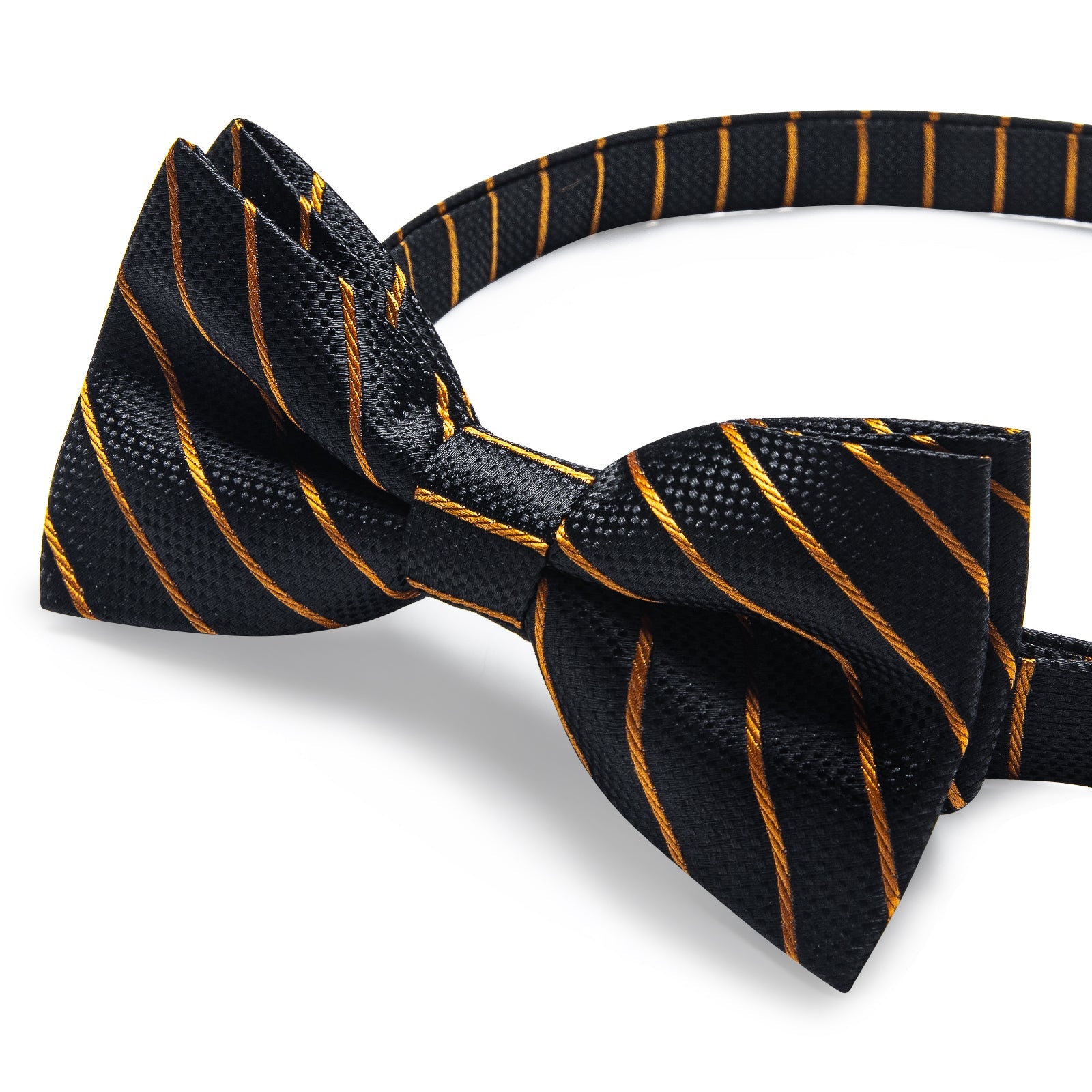 GentCrest Black Striped Bowtie Set - Image 4
