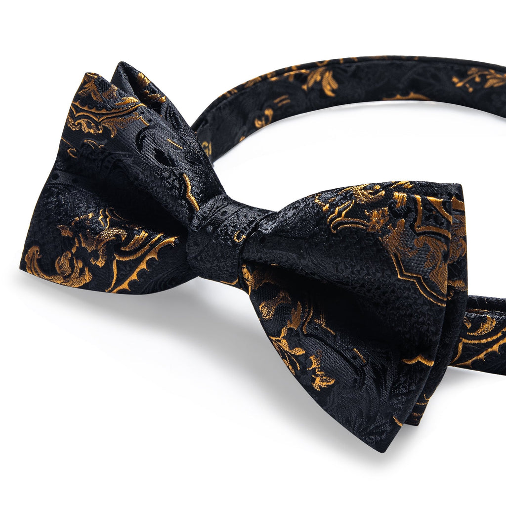 GentCrest Black Paisley Bowtie Set - Image 5