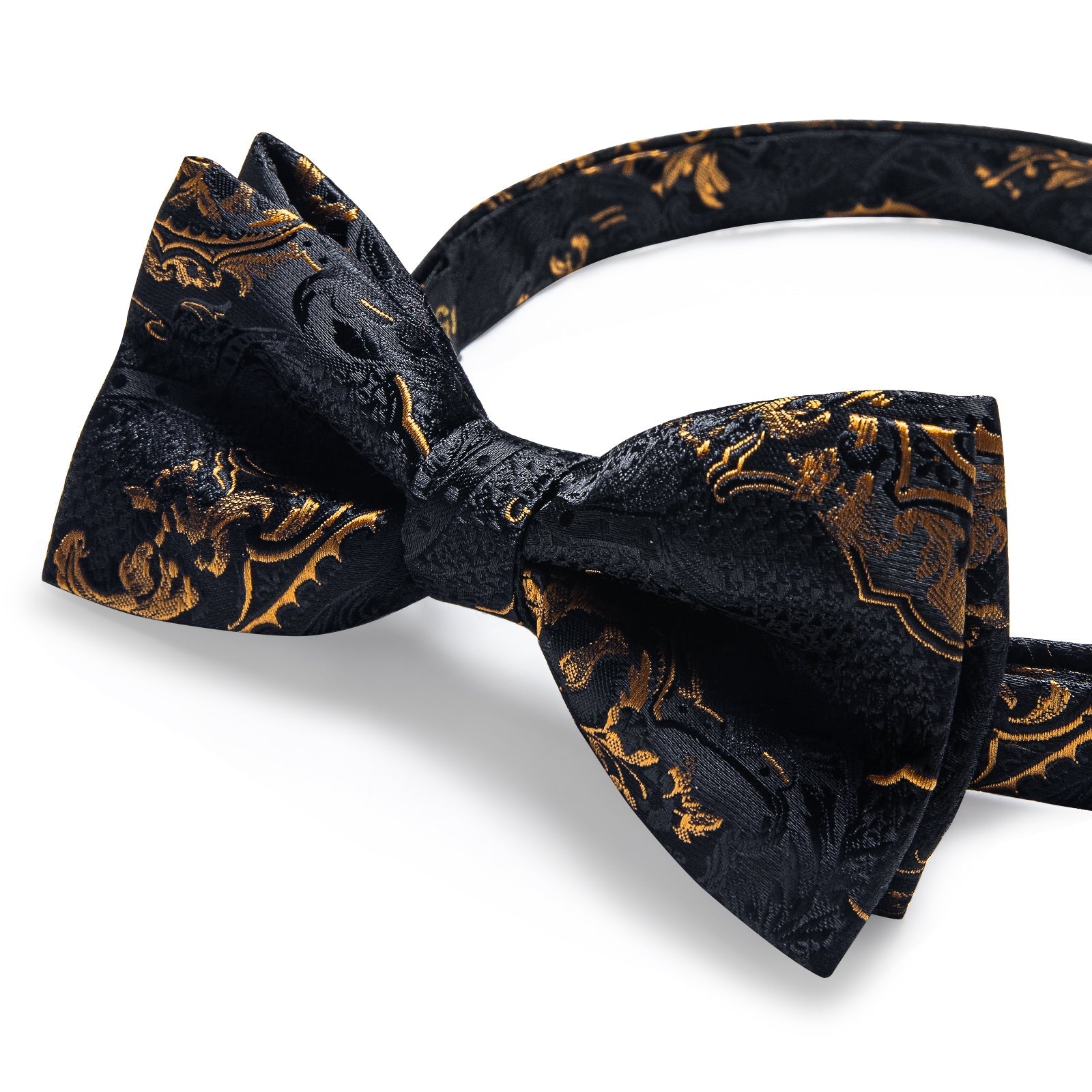 GentCrest Black Paisley Bowtie Set - Image 5